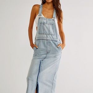 Free People Holly Denim Skirtall Size Small